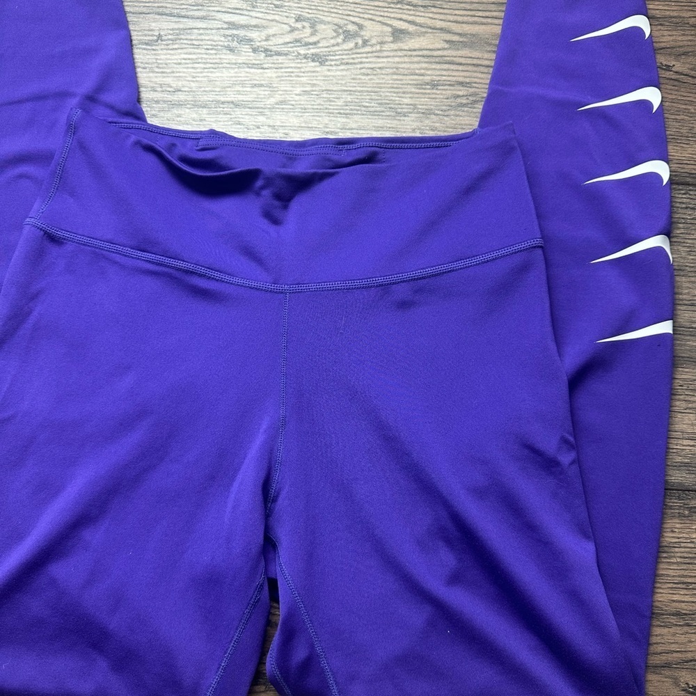 Nike Purple and White Apparel Tag